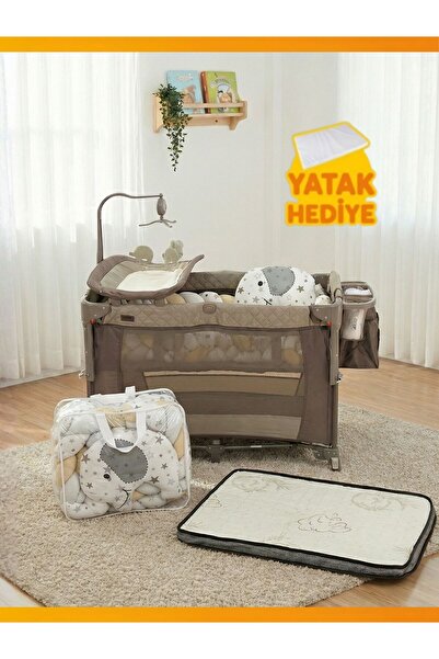 modabebekler Prego Yatak Hediyeli Katlanabilir Park Beşik | Taşıma Çantalı, A...
