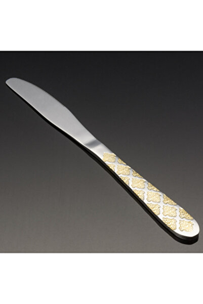 OEM Tacamuri Set 6 buc. cutite de masa, otel inoxidabil, Maner Auriu