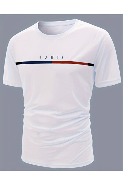 gencerco Παρίσι Οριζόντιο με τύπωμα Πρέμιουμ oversized Μπλουζάκι