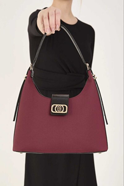 CRESSBERRY حقيبة نسائية ذهبية بإبزيم مكونة من حمالات قابلة للتعديل أقسام منفص...