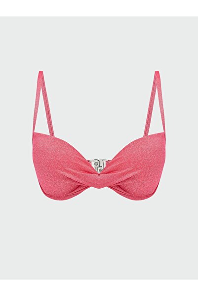 LC Waikiki Parlak Görünümlü Dolgusuz Kadın Bikini Üst
