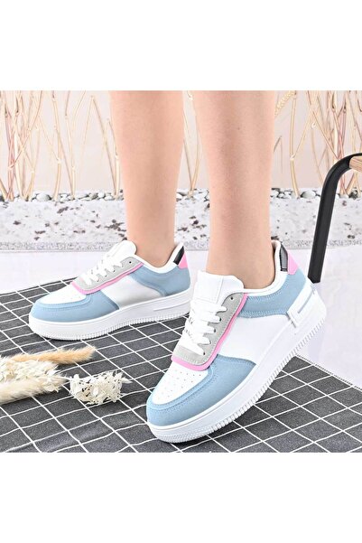 Tmall Pantofi sport pentru femei, piele ecologică, D1477, albastru