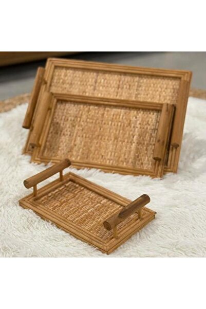 SPR Rattan Wood Serving Tray