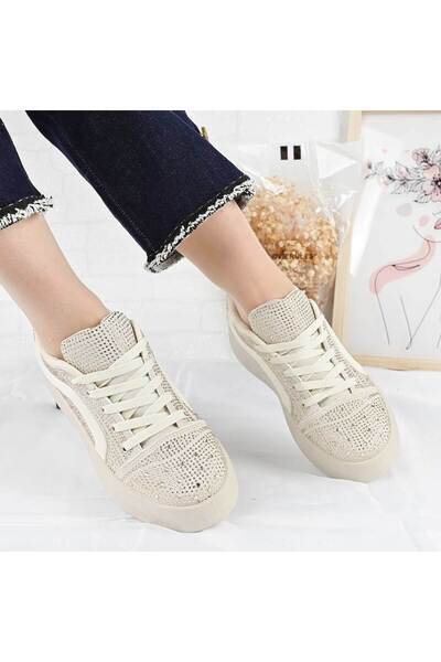 Tmall Pantofi sport pentru femei, - Piele, D1479, bej