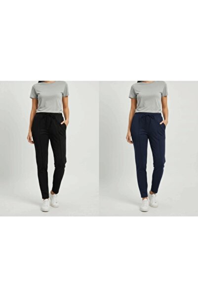 KANOX Women's 2-Thread High-Waisted, Drawstring, Striped, Straight-Leg m Tran...