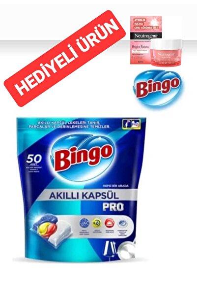 Bingo Smart Capsule Pro tableta za pranje sudova 50 kom (PROIZVOD SA POKLONOM)