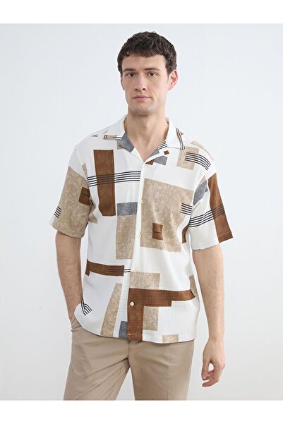 LC Waikiki Regular Fit Geometric Patterned Men's Shirt