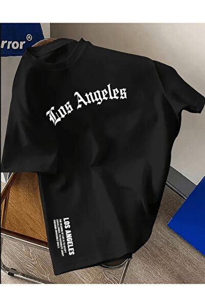 gencerco Λος Άντζελες με τύπωμα Πρέμιουμ oversized Μπλουζάκι