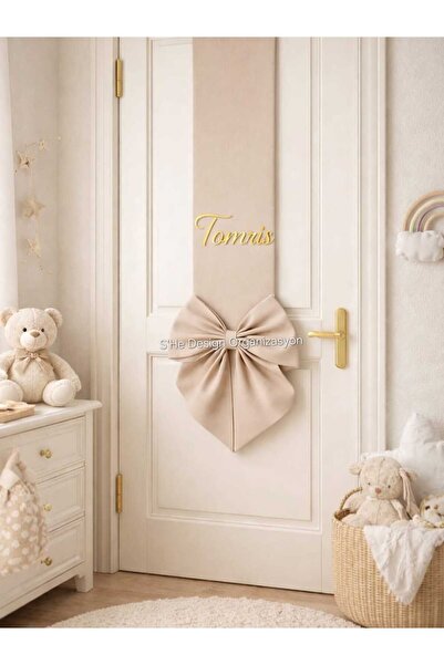 s'he design organizasyon Bebek İsmine Özel Hazırlanan Son Trend Bordür Kapı Süsü