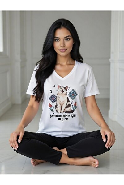 Hababamevi Keçi ⭐ Cat Baskılı T-shirt