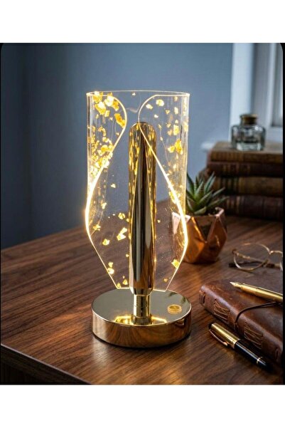 abnturk 3 Modlu Dekoratif Usb Şarjlı Şık Görünümlü Masa Lambası 22cm Modern A...