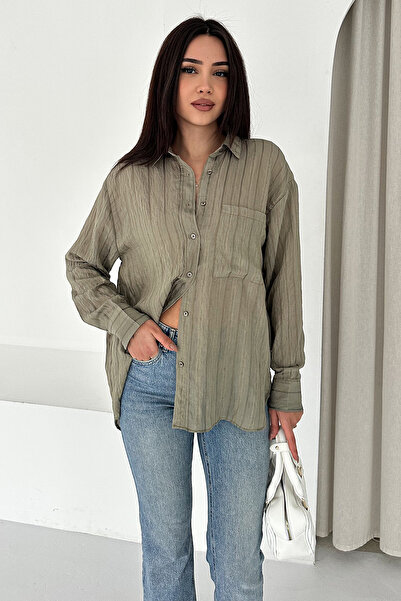 Noa&Noa Sa detaljem džepa Ležerna košulja – crna tekstura