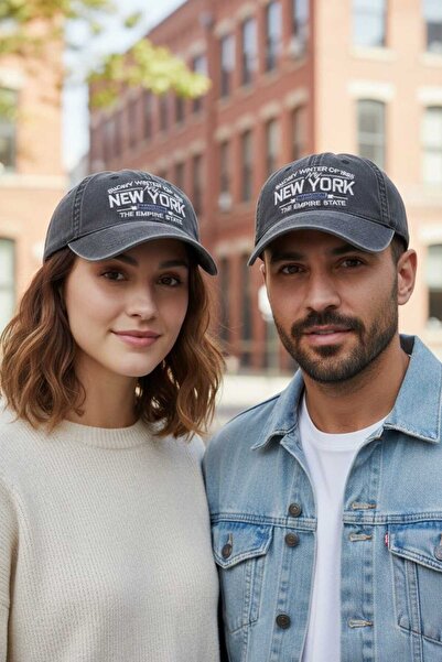 Aware Time Unisex Özle Washed Denim Cap Hat