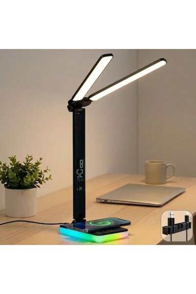 PRAXELL LED Desk Lamp, 2 Arms, Adjustable Design, Foldable, Eye Protection, 3...