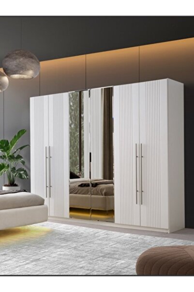 AYDINEV İSTANBUL MDF 6 KAPILI DOLAP