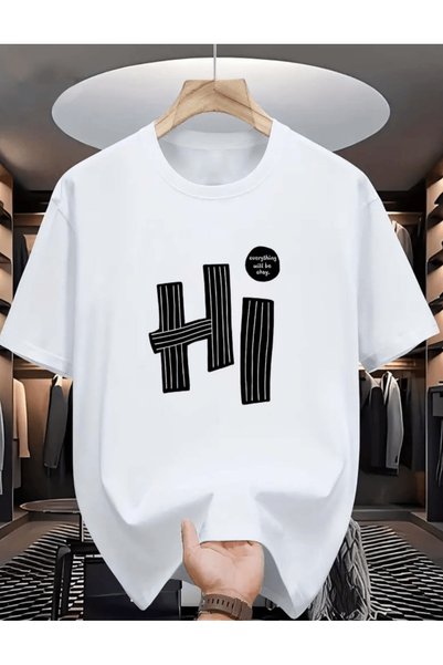 gencerco Salut cu imprimeu Premium supradimensionat tricou