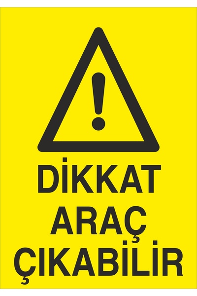 otovoo Dikkat Araç Çikabilir 25x35cm 3mm Dekota