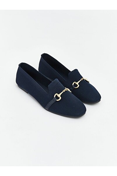 LC Waikiki Lcw Steps Navy Blue Suede Look Women's Ballerinas