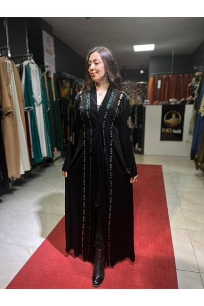 ÖZEL TASARIM KADİFE FERACE