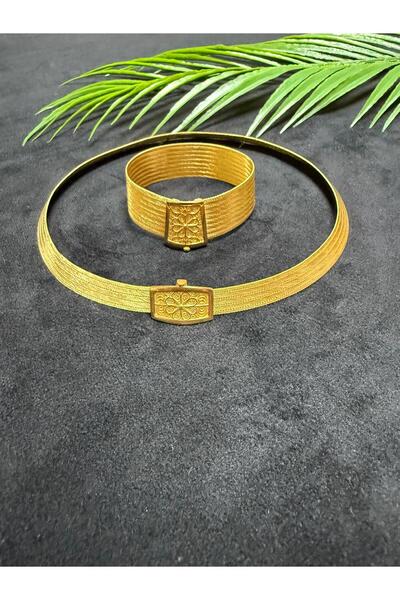 ÇAĞDAŞ GOLD TRB 9-5 Telkari Model Trabzon Hasır Seti