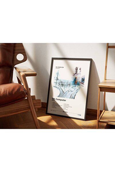 ArtVista Poster Radiohead OK Computer Albüm Poster, Ahşap & Lamine Çerçeveli ...