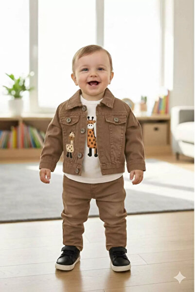 EXTRAÇARŞI Baby Boy Jacket and Pants Set