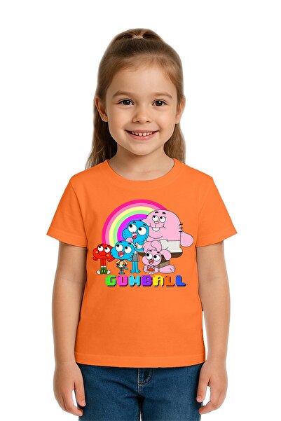 SEDİRLİ Tricou unisex pentru copii Gumball cu imprimeu bumbac moale țesături ...