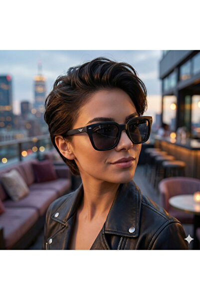 EXELİNE نظارات شمسية نسائية من سلسلة بريميوم 167 كول صوف الفليس IZE-UV400-ANT...