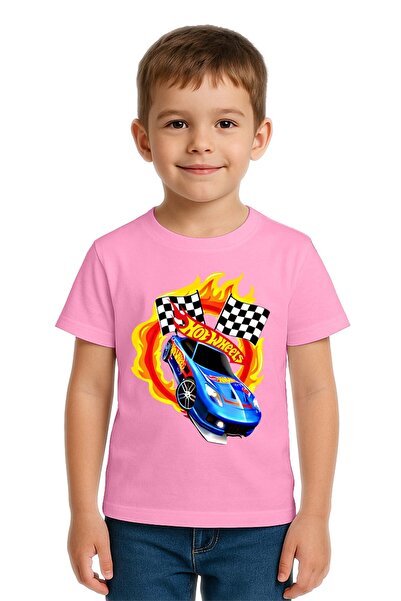 SEDİRLİ Tricou unisex Hot Wheels cu imprimeu pentru copii, bumbac bucăți, bum...