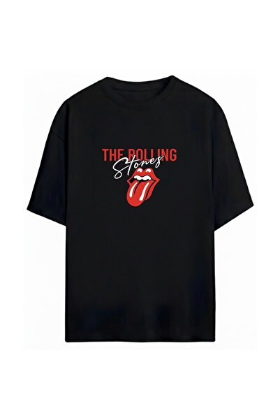 SVART WEAR The Rolling Stones Printed Unisex Oversized 100% Cotton Pack T-Shirt