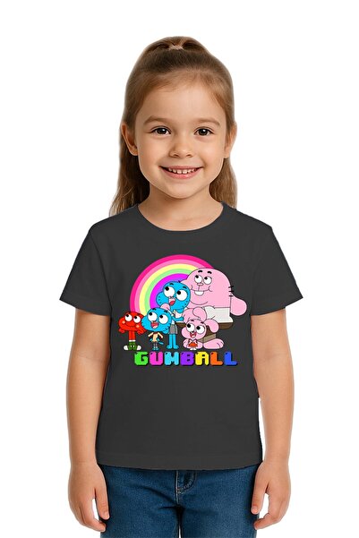 SEDİRLİ Tricou unisex pentru copii Gumball cu imprimeu bumbac moale țesături ...