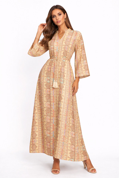 THOGUE Luxurious long women's jalabiya, modern Gulf style