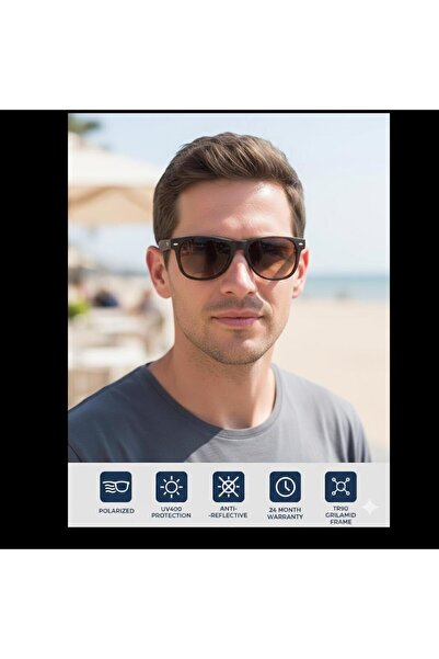 EXELİNE Col Premium Series Rb Brown Model Pol Fleece Men's Sunglasses 53*18*132