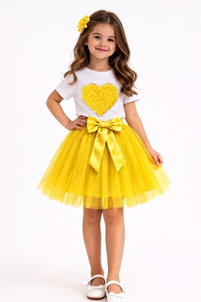 Nacar Kız Çocuk 23 Nisan 29 Ekim Tütü Etek&Modeli T-shirt Alt Üst Takım-Yeni ...