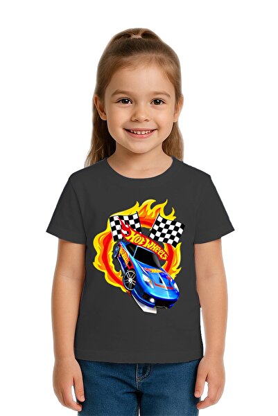 SEDİRLİ Tricou unisex Hot Wheels cu imprimeu pentru copii, bumbac bucăți, bum...