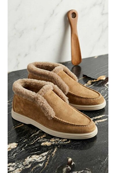 PAPUCUMUN DÜNYASI Dana Süet CASUAL LOAFER пухнасті жіночі туфлі