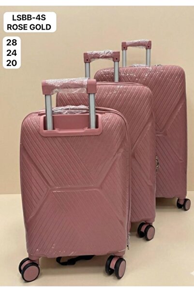 Generic 3-Piece Hardside Lightweight PP Luggage Set with 360° Spinner Wheels