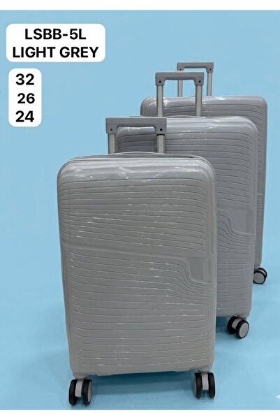 Generic 3-Piece Hardside Lightweight PP Luggage Set with 360° Spinner Wheels