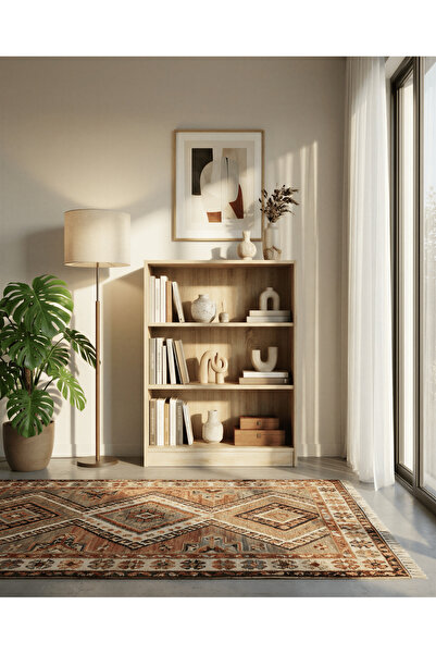 MUSVENUS EMA NOVA Üç Raflı Kitaplık / Çok Amaçlı Raf, Ofis Dolabı / Kiler Düz...