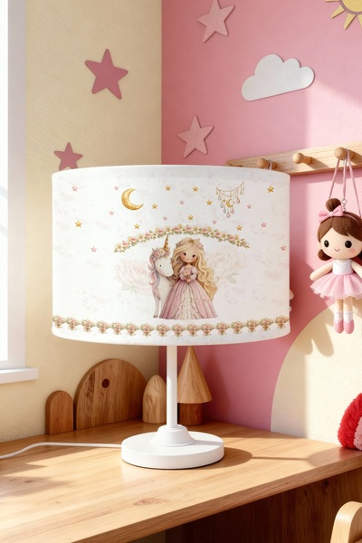 EVPANYA Magic Rose Garden Patterned Children's Room Lampshade
