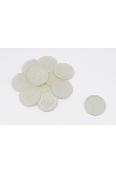 Fabricacucadouri.ro Pack of 50 Semi-Transparent Wax Seals – Self-Adhesive