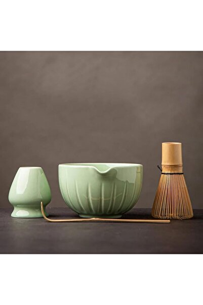 genernic طقم ماتشا من تانغ بين - وعاء ماتشا مع صنبور ومضرب، 15 أونصة، مغرفة م...