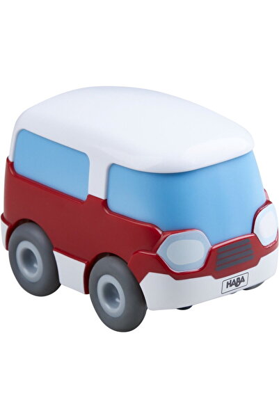 Haba Kullerbü - Red Bus, toy vehicle (white/anthracite)