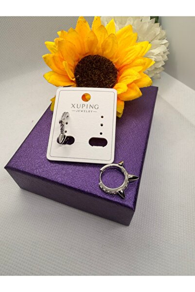 XUPING JEWELRY Zircon Stone Stone Ring Model Steel Earrings