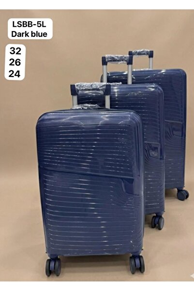 Generic 3-Piece Hardside Lightweight PP Luggage Set with 360° Spinner Wheels