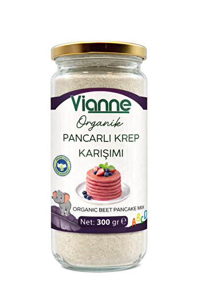 Organik Pancarlı Krep Karışımı 300 gr – Sertifikalı Ek Gıda, Vakumlu Cam Kavanoz
