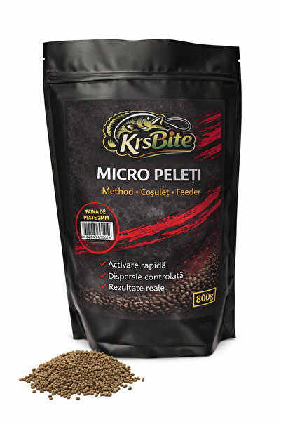 KrsBite Micro Peleti Făină de Pește 2mm