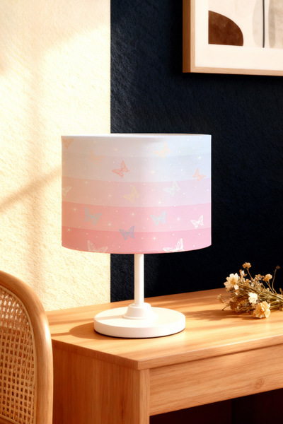 EVPANYA Flying Butterflies Patterned Children's Room Lampshade