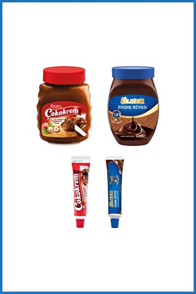 Ülker ÇOKOKREM ve FINDIK RÜYASI - Cam Kavanoz ve Tüp Ürünler Mix - Sürülebili...