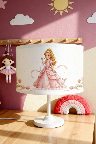 EVPANYA Rainbow Princess Patterned Children's Room Lampshade